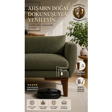 Legora Wood Design15 cm Küt Mobilya Ayağı Koyu Ceviz 1. Sınıf Gürgen Ağacı Mobilya Ayakları Dayanıklı ve Şık