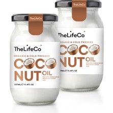 TheLifeCo Organik Hindistan Cevizi Yağı 2 x 337 ml