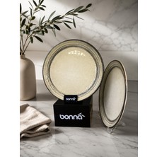 Bonna 2'li Cortado Spiral Gourmet Düz Tabak 25 cm Servis-Sunum-Kahvaltı-Peynir-Şarküteri