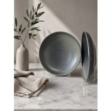 Choice 2'li Hornfels Ripple Çukur Tabak 26 cm 900 cc Makarna / Salata / Sulu Yemek Tabağı