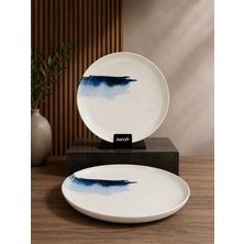 Bonna 2'li Blue Wave Hygge 28CM Çukur Tabak 1500 cc Risotto / Salata / Gourmet /sulu Yemek / Servis