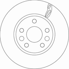 TRW Ön Fren Diski Renault Megane Iv 15> Talısman 15> Dış ÇAP:296MM K:26MM Y:44MM 5 Delik