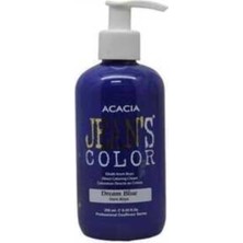 ACACIA JEAN'S COLOR Amonyaksız Mavi Rüya Saç Boyası 250 ml Su Bazlı Canlı Renkler için