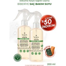 Yoon 2'li Set Hızlı Uzama, Saç Dökülme Karşıtı 7 Aktifli Biberiyeli Saç Bakım Suyu 200 ml x 2 adet - Durulama Gerektirmez