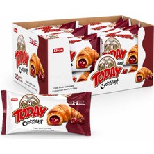 Today Vişneli Kruvasan 40 gr 20 Adet Kutu İçinde Elvan Gıda Türkiye Üretimi Lezzetli Atıştırmalık