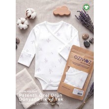 OZMOZ Clean&safe Organik Steril Temizlenmiş Unisex Bebek Kruvaze Body