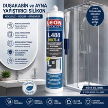Leon Premium Kokusuz ve Küf Tutmayan Duşakabin & Ayna Silikonu 330 gram