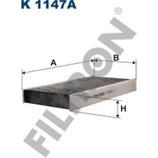Filtron WPK408 K.polen Filtresi Psa 407 C5 C6 04- K1147A Adettir