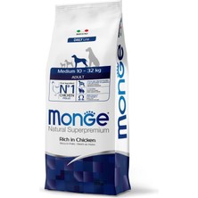 Monge Medium Adult Tavuklu Orta Irk Yetişkin Köpek Maması 12 Kg