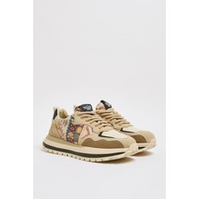 Faruk Balkanas Diablo Model Hakiki Kombinasyonlu Deri Ithal Taban Sneaker Ayakkabı