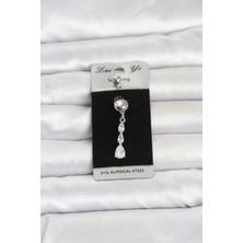 Clariss 316L Cerrahi Çelik Sallantılı Damla Model Göbek Piercing