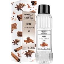 Hunca Baharat Kokulu Kolonya 400 ml 80 Derece Kalıcı Ferahlatıcı Hediyelik Şişe