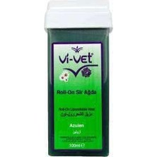 Vi-Vet Roll-On Azulen Ağda - Hassas Ciltler İçin 100 ml Yeşil Doğal Reçine ile Yumuşak ve Etkili Epilasyon