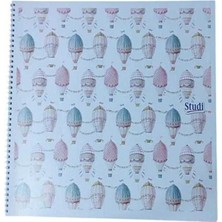 Studi 35*50CM 25 Yaprak Spiralli Resim Defteri 2 Adet