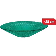 Dekoratif Cam Meyve ve Salata Kasesi | Şık Sunum & Sofra Ürünü 28CM