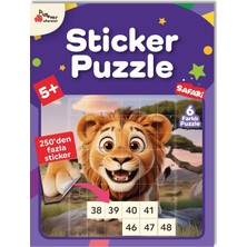 Playever Sticker Puzzle - Safari - Çıkartmalı Yapboz Etkinlik Kitabı