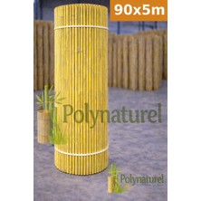 Polynaturel Kamış Çit 90X5 M Doğal Bambu Hasır Bahçe Balkon Gizlilik Çiti Gölgelik Dekor