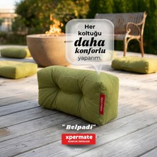 Xpermate Bel Yastığı, Sırt ve Bel Destek Yastığı, Sandalye Koltuk Destek Minderi Belpadi Yeşil