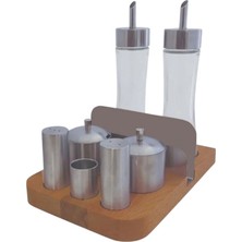 Empressco Ahşap Yağlık ve Baharatlık Seti, Şık ve Kullanışlı Tasarım