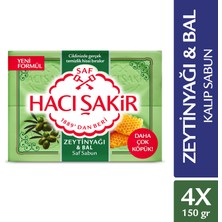 Hacı Şakir Zeytinli Saf Sabun 600 gr Doğal Zeytinyağı ve Bal ile Zenginleştirilmiş Cilt Bakımı için