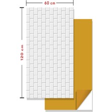 Tink Kendinden Yapışkanlı Fayans Kaplama Pvc Karo Metro Desen 60X120 cm (1 Adet ) 0,72 M2