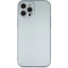 Mey Ithalat®  iPhone 12 Pro Max Kılıf Nano Içi Kadife Silikon - Sky Blue