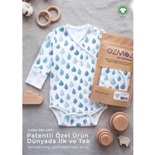 OZMOZ Clean&safe Organik Steril Temizlenmiş Erkek Bebek Kruvaze Body