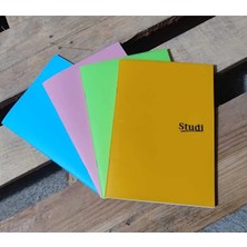 Studi 2 Adet 96 Yaprak Kareli Renkli Defter Pp Kapak A5