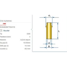 KOLBENSCHMIDT .01-0527 Supap Gaydı Egzoz 4AD M.benz 115 121 123 129 130 180 65-82 Fırsat KS-81-2659 Adettir