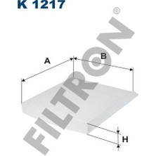 Filtron WP952 Polen Filtresi Nıssan Xtraıl    Subaru Forester 02- K1217 Adettir