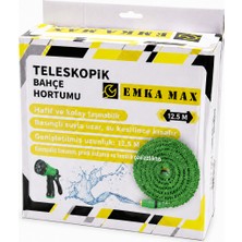 Emka Mka Max Teleskopik Bahçe Hortumu Tabancalı Set 12.5 M / 25 M Seçenekli