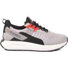 Ayk's Buz-Gri Hafif Erkek Fileli Spor Ayakkabı BST-654 M