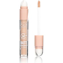 3b Trend Rose 2'si 1 Arada Çift Uçlu Mat Kapatıcı No:2 Sünger Uç + Likit Concealer 24 Saat Kalıcı