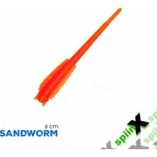 Spiinx Spıınx Sandworm Lrf Silikon 6cm 18P Uv Orange