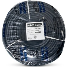 Toros Kablo Ttr 4x2.5mm Cca Kablo H05 W-F Siyah 100 Metre