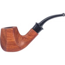 Falconetti 9 Mm. Kahverengi Sandalwood Eğimli Sap Ahşap Pipo RD86
