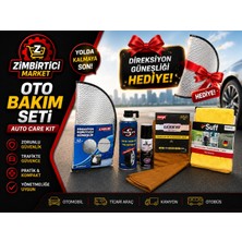 Zımbırtıcı Lastik Tamir Kiti , Araç Içi Klima Koku Giderici, 50*70 Mikrofiber Alman Bez & 50*70 Güderi Bez