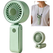 CoverZone Mini El Fanı | 3 Hız Modu, 90° Ayarlanabilir, Boyun Askılı, 15 cm Kompakt Taşınabilir Fan, USB Şarjlı, Seyahat, Ofis ve Günlük, Serinletici Etki, YM88265