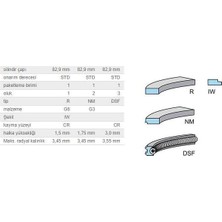 KOLBENSCHMIDT 49697 Segman Seti 82,90MM M.benz M103 82-93 Fırsat KS-800016810000 Adettir