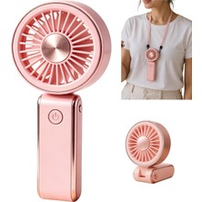 CoverZone Mini El Fanı | 3 Hız Modu, 90° Ayarlanabilir, Boyun Askılı, 15 cm Kompakt Taşınabilir Fan, USB Şarjlı, Seyahat, Ofis ve Günlük, Serinletici Etki, YM88265