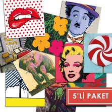 Tink Kendinden Yapışkanlı Popart 3 Desenli Pvc Karo 10X10 cm 5’li Paket