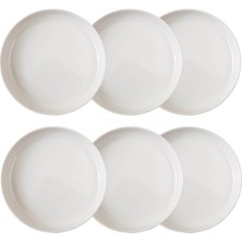 Ephesus Whıte Çukur Tabak Seti 22CM - 6lı