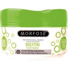Morfose Biotin Saç Maskesi 500 ml – Keratin ve Vitamin İçerikli, Yıpranmış Saçları Onaran ve Canlandıran, Günlük Kullanıma Uygun