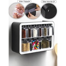 Empressco 9'lu Standlı Baharatlık Takımı, Şık ve Pratik Kullanım Için Ideal
