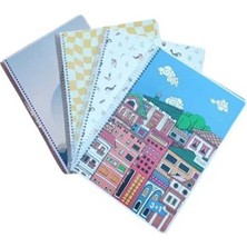 Studi 1 Adet 120 Yaprak A4 3+1 Defter (3 Kareli 1 Çizgili)