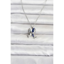 Clariss 316L Çelik Zincir Gümüş Renk Dolphin Model Kadın Kolye