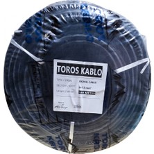 Toros Kablo Ttr 3 x 1.5mm Cca Kablo H05 W-F Siyah 100 Metre