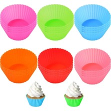 SBN - Store Silikon Muffin Kalıbı - Sürekli Kullanım Muffin Kek Kalıbı 6 Adet