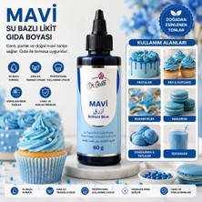 Dr. Gusto Mavi (Brilliant Blue) Su Bazlı Likit Gıda Boyası 60 G