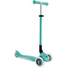 Globber Elite Deluxe Işıklı Scooter Koyu Mint 3+ Yaş İçin Güvenli 3 Tekerlekli Tasarım